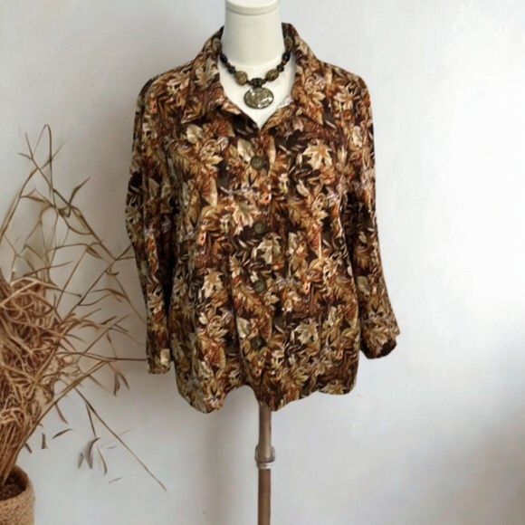 Tantrums Earthy Tones Patterned Fabric - Picture 1 of 7